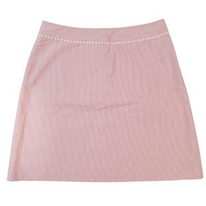Lilly Pulitzer Pink and White Pinstripe Skirt Size 8